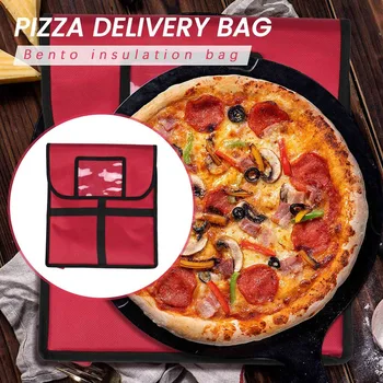 Случайна чанта за доставка на пица, професионален голяма чанта за доставка на пица, влага кутия за пица