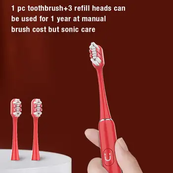 Електрическа избелваща четка за зъби, сгъваема ABS, универсални почистващи четки за зъби за възрастни, за баня, 1 комплект