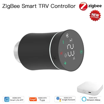 TRV ZigBee 3.0 Sasha Умен термостат Вентил с радиатора Програмируем термостат Температурен нагревател Гласова контролер / приложение