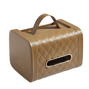 Кутия за салфетки във формата На чанта с Място за съхранение за всекидневната, органайзер за офис бюрото
