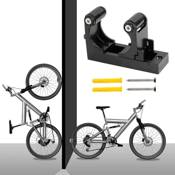 Определяне на Велосипедни Куки Регулируема Велосипеден Стенен Държач за Стойка с обтегач, закачалка за хоризонтално, вертикално съхранение, подходящ за 1,0-2,8 инча(ове) на тръбата