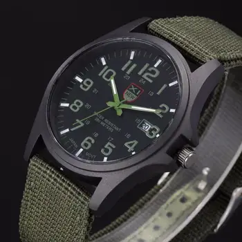 Мъжки Кварцов часовник С Дата на открито От Неръждаема Стомана, Военни, Спортни Ръчни Часовници За Мъже, Водоустойчиви Армейските Мъжки часовник Reloj Hombre