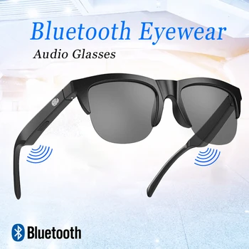Умни очила HD Voice Bluetooth Музика Очила със сензорен контрол Очила с защита от синя светлина IP5 водоустойчив слънчеви очила с защита от изпотяване