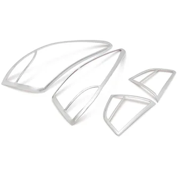за Hyundai Tucson IX35 2010-2014 Висококачествен ABS хромирана задна светлина, за украса на предния капак, декоративни шапки, аксесоари 4 бр./компл.