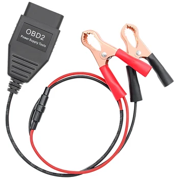 Инструменти за захранване на автомобил OBD2, инструмент за смяна на акумулаторна батерия, Кабел за подмяна на акумулатора
