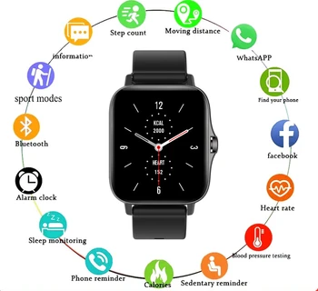 2023 Новите Смарт часовници I18 с Bluetooth-разговори, наблюдение инча, Фитнес тракер, спортни Водоустойчив смарт часовници