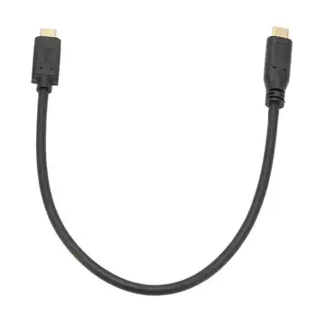 USB кабел 3.1 на C-C за мъже и жени с крепежной орех с Дължина приблизително 11.8 инча USB Кабел C-C USB за Зарядното устройство на телефона Лаптоп