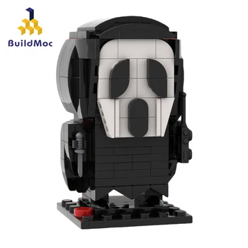 MOC-54586 Хелоуин Виковете на Кино Маска Градивен елемент Brickheadzs Модел Творчески Тухла Ужасно Черно лицето детски Коледен Подарък