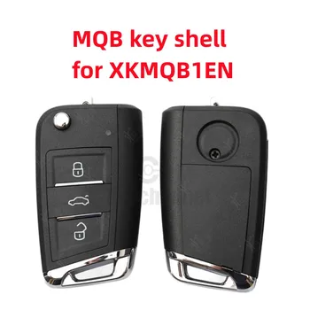 keychannel 1бр 3 Бутон Ключ за Кола Shell MQB Флип Дистанционно Управление Калъф VVDI MQB Замяна Обвивка за Xhorse Тел Remote Shell XKMQB1EN