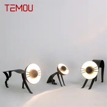 TEMOU Nordic Настолна Лампа Модерна и Креативна Черна Котка LED Настолна Лампа Декоративна За Дома Хол Спалня