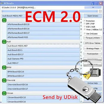 2021 Горещ Продаваният ECUSafe 2.0 ECU ECM 2.0 Инструмента за Диагностика на CD / DVD Софтуер за Леки и Товарни автомобили