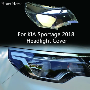 Със стъклен капак фарове за KIA Sportage 2018, капак фарове, лампа, на капака лампи, фарове, корпус от плексиглас, корпус на обектива