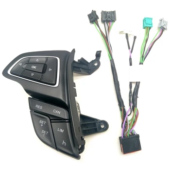 За Ford Focus Mk3 2015-2017 Kuga 2017 Ключ круиз контрол Мултифункционален бутон на волана Бутон Bluetooth аудио