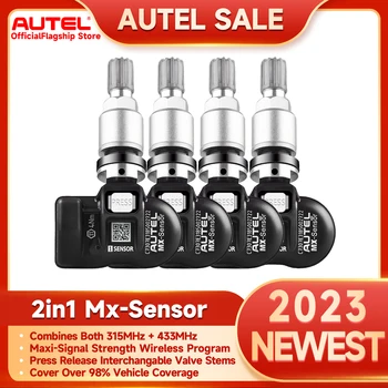 Autel MX Sensor 433 Mhz + 315 Mhz ГУМИТЕ Mx-Сензор Инструмент За Ремонт на Гуми Тестер за следене на Налягането В гумите За Autel TS501 TS508 Pad Програмист