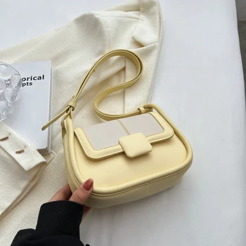 Модерна чанта през рамо за жени, летни нови дамски чанти, изкуствена кожа, в стил мозайка на едно рамо, луксозни дамски пътни чанти