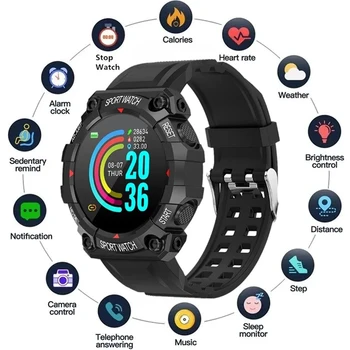 Y56 Смарт часовници Bluetooth Smart-гривна следи кръвното налягане Спортен фитнес тракер, Мъжки и женски умни часовници за Android и IOS