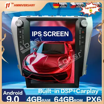 Авто Мултимедиен плеър с Android 9 за Toyota Camry 2012-2015, Автомобилното радио, Автоматична GPS Навигация, 4G + 64GB DSP, carplay, WIFI, BT Главното устройство