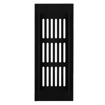 1БР 60 мм Черна вентилационна решетка от алуминиева сплав Правоъгълен шкаф за дрехи Вентилационна решетка Аксесоари за вентилационния капак
