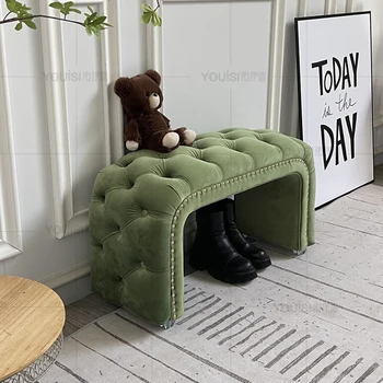 Релаксиращ табуретка за краката за възрастни, Дневни, Спални, Модерен минималистичен луксозен стол, Скандинавските преносими стоки за дома Sgabello