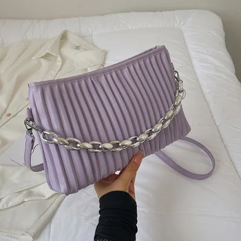 Висококачествена дамска чанта на верига, дизайнерски дамски малка чанта през рамо за жени, ежедневни дамски чанти, дамски чанти-незабавни посланици, Новост