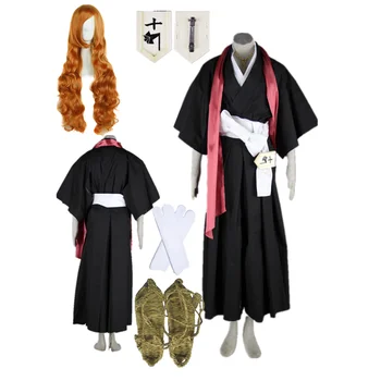 Аниме Смъртта на Cosplay Mmatsumoto Rangikubbs Черно-бяло кимоно перука женски костюм cosplay костюм за Хелоуин