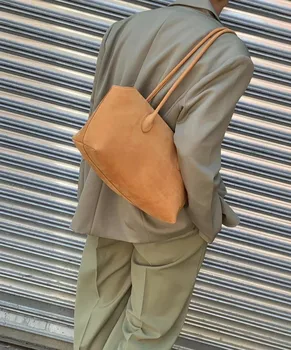 Ниша в същия стил Ken Dou, лесна чанта през рамо за междуградски пътувания с голям капацитет от телешка кожа