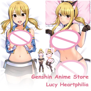 AnimeFAIRY TAIL Lucy Heartphilia Дакимакура Калъфка За Обнимашек Отаку Калъфка Играта Щурм Калъфка Декор Легла Подарък