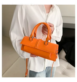 Модерна дамска чанта-тоут с къса дръжка, луксозна дизайнерска дамска чанта през рамо, портмонета и чанти, висококачествена кожена чанта-месинджър