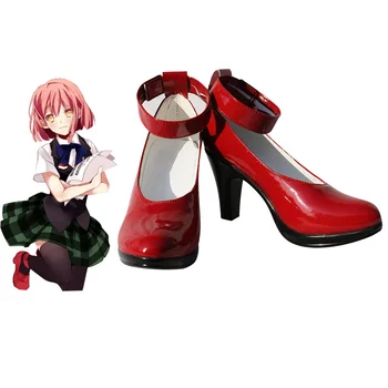 Нанами Haruka/червени обувки за cosplay, обувки Uta no prince-upośledzone maji love, костюми за Хелоуин, аксесоари, обувки от изкуствена кожа
