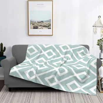 Геометрични богемные каре одеяло, калъф за диван от коралов отвътре, с плюшен принтом, Европейски меки завивки за легла, кувертюри за спалня 1