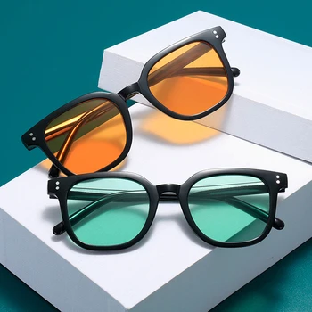 Цветни слънчеви очила в черни рамки очила, коригиращи зелената слепота, Женски мъжки слънчеви очила в рамки TR90, цветна слепота или слабост цвят, UV400 на открито