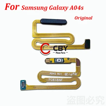 За Samsung Galaxy A04S бутон сензор за пръстови отпечатъци, захранване, гъвкав кабел, резервни части за ремонт на