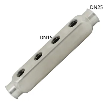 Аксесоари за системи за подгряване на пода, DN25 Водораспределительный Колектор от неръждаема стомана 304, за Топло пол 1/2 pex