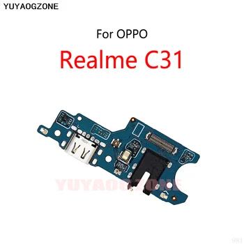 10 бр./лот За OPPO Realme C31 USB Докинг станция За Зареждане на Портове и конектори Изход Гъвкав Кабел Модул Платка за Зареждане