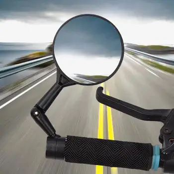 Кормило огледало за обратно виждане Clear Vision, защита от надраскване, Складное кормило огледало за обратно виждане с висока твърдост, Регулируема широкоугольное огледало за велосипед