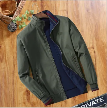Мъжко палто, модерни есен и зима на топло и удобно палто с дълги ръкави, модни и ежедневни яке