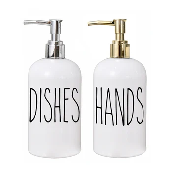 Кухненски опаковка сапун, Бутилка чиста течност за миене на съдове 500 мл Пластмасова Опаковка за Еднократна употреба, Контейнер за сапун за ръце, Бутилка за сапун
