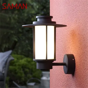 · Външни стенни лампи SAMAN, класически led осветление, водоустойчиви стенни IP65 за декорация на Дома, на верандата, на Вилата