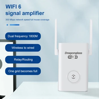 Антени, ретранслатори Wi-Fi 1800 Mbit/s, безжичен удължител Wi-Fi, Усилвател Wi-Fi, Безжичен усилвател Singal 11n: Усилвател 300 Mbps
