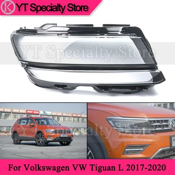 Kamshing Предната Led Капак Фарове За Volkswagen Tiguan L 2017-2020 Светлини във формата На Миди Лампа На Светлина Стъклена Маска Обектив Фарове